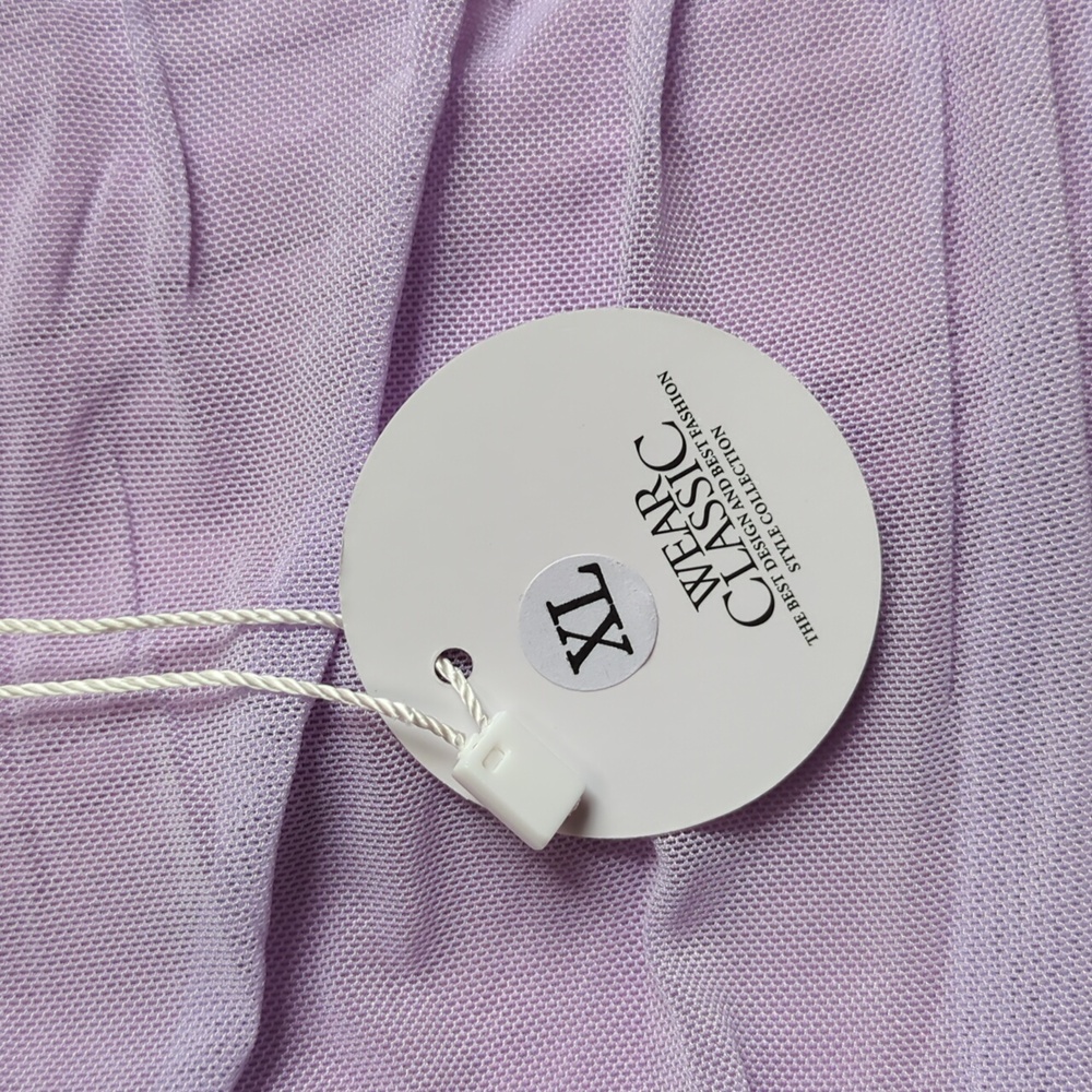 NEW Lilac Corset Top Violet Sleeveless Blouse Women's Size XL - Picture 10 of 13